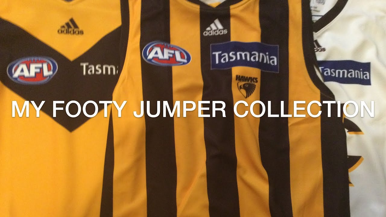 MY ENTIRE FOOTY JUMPER COLLECTION