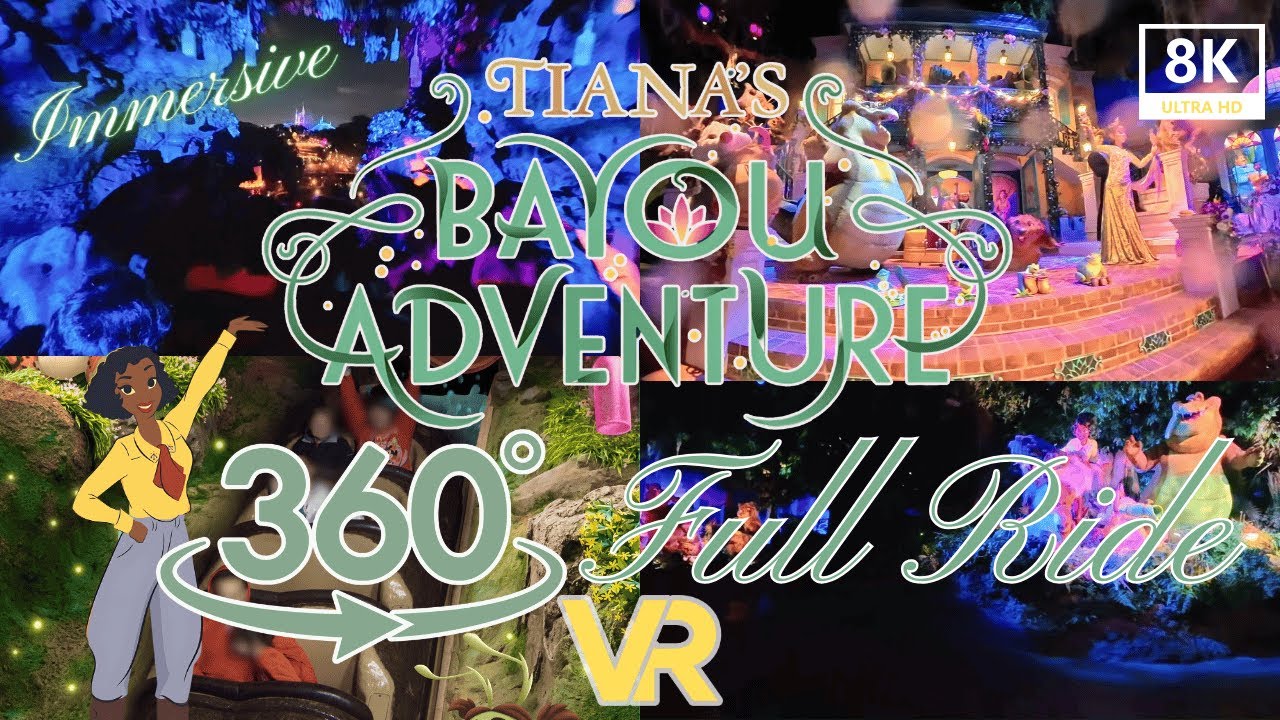 Tiana’s Bayou Adventure FULL 360° POV Ride | Disney World Virtual Reality Experience Magic Kingdom