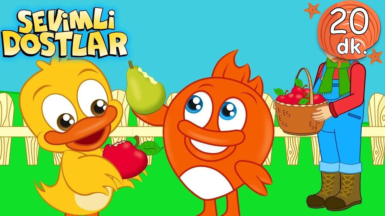 Tonton Dedenin Çiftliğinde Meyveler ve Sebzeler ve 20 dk Sevimli Dostlar Bebek ve Çocuk Şarkıları