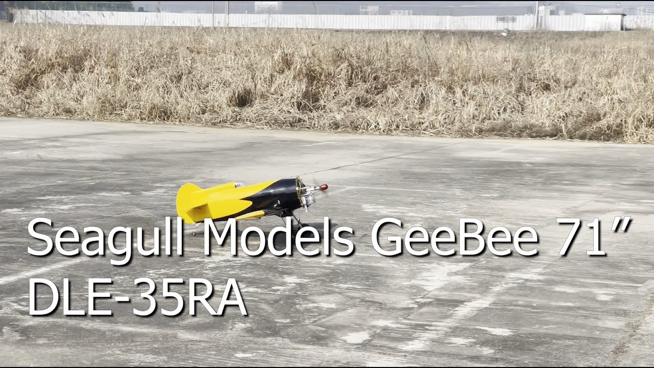 RC비행기) 20230305 Seagull Models GeeBee 71" Maiden Flight