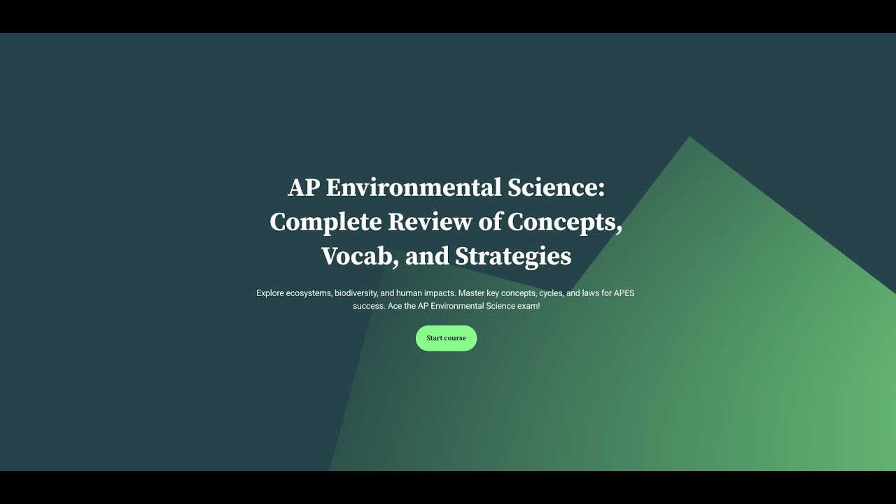 AP Envi Sci Full Cram Review | Key Concepts, Vocab, and More