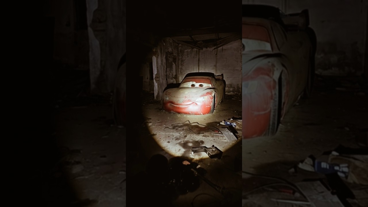I Found Lightning McQueen Abandoned in a Forgotten Studio 😢 | AI Car Short 