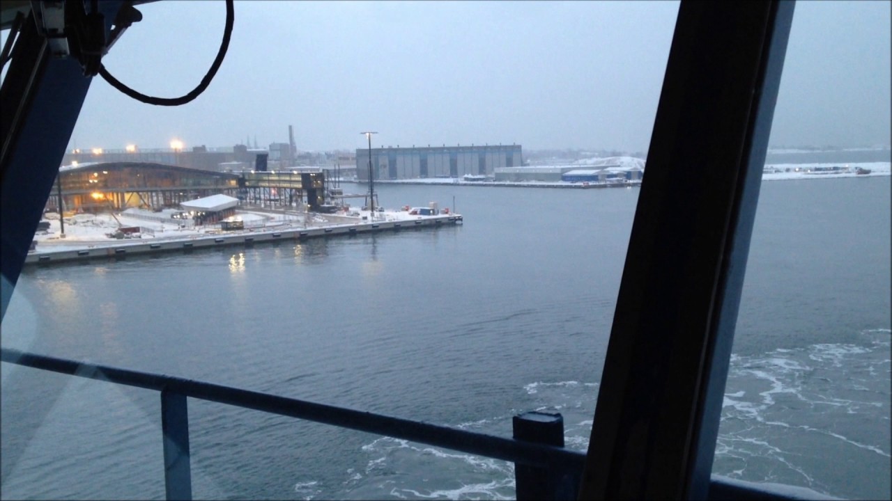 M/S Silja Europa arriving in Helsinki West Harbour from Bridge