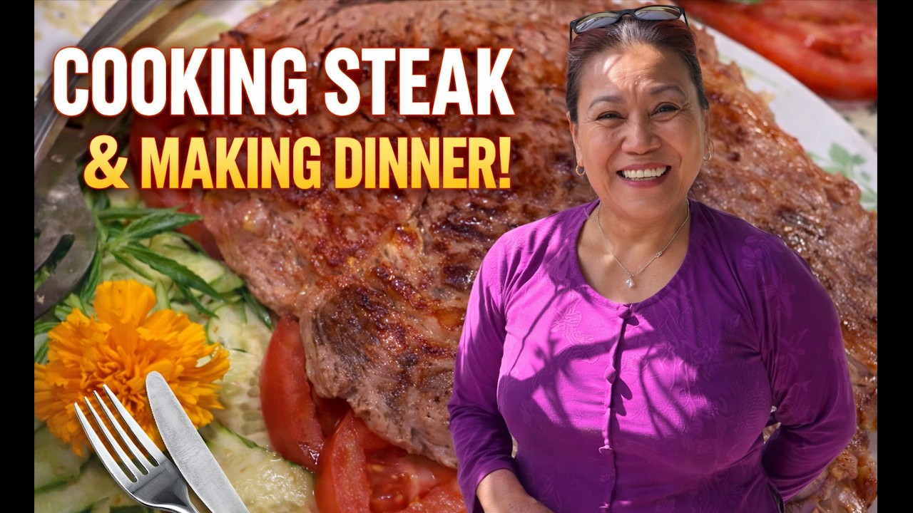 Cooking Steak Dinner the Mama Judy way!