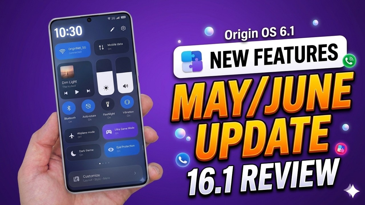 Wow OriginOS 6.1 Update New Features | 16.1 May Review for T4x, T3x, T3, T3 Pro/Ultra, V40, V50, ...