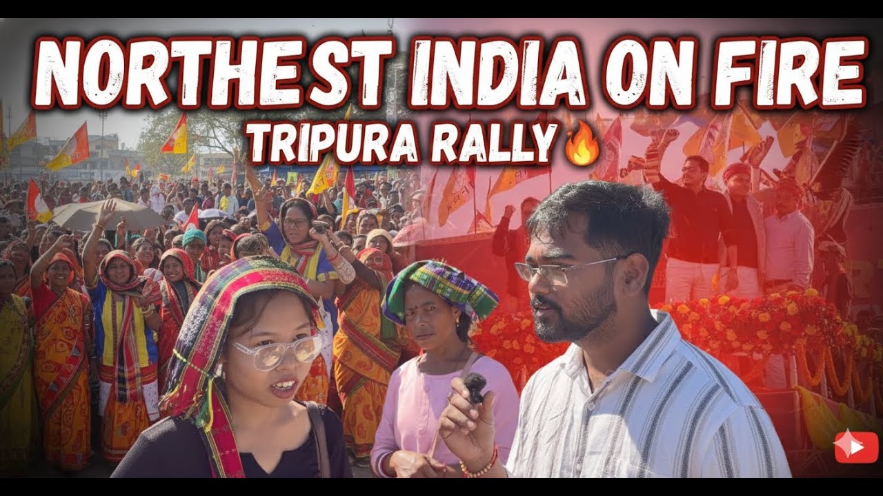 Northeast India Public On Fire 🔥 Tripura Rally Mein Unfiltered Entertainment!