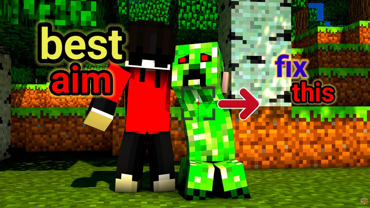 Minecraft PvP Aim Fix Tips | How to Improve Aim in PvP Hindi Tutorial