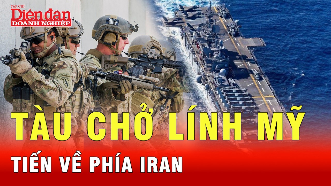 Hàng nghìn lính Mỹ đang trên tàu tiến về phía Iran, kết cục đã rõ? | Tin tức 24h