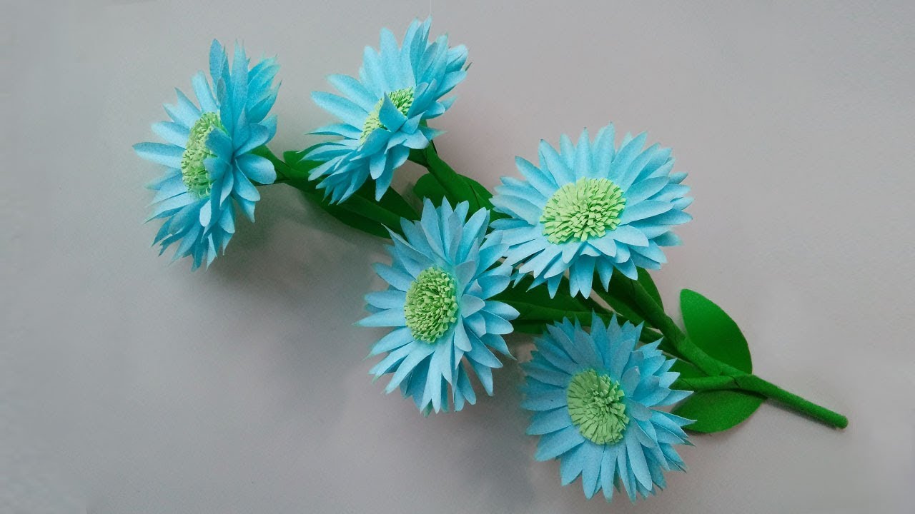 Easy paper flowers making DIY home decoration | Paper crafts