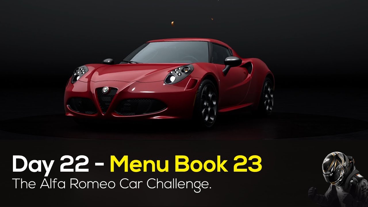 Menu Book Challenge 23 – ALFA ROMEO CHALLENGE – Gran Turismo 7 – GT7 Gameplay