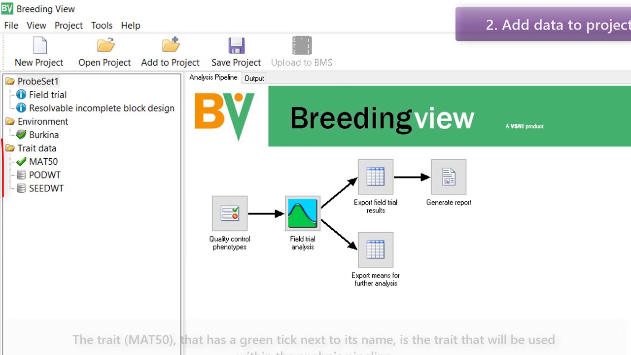 Breeding View Standalone - Single Field Trial Analysis