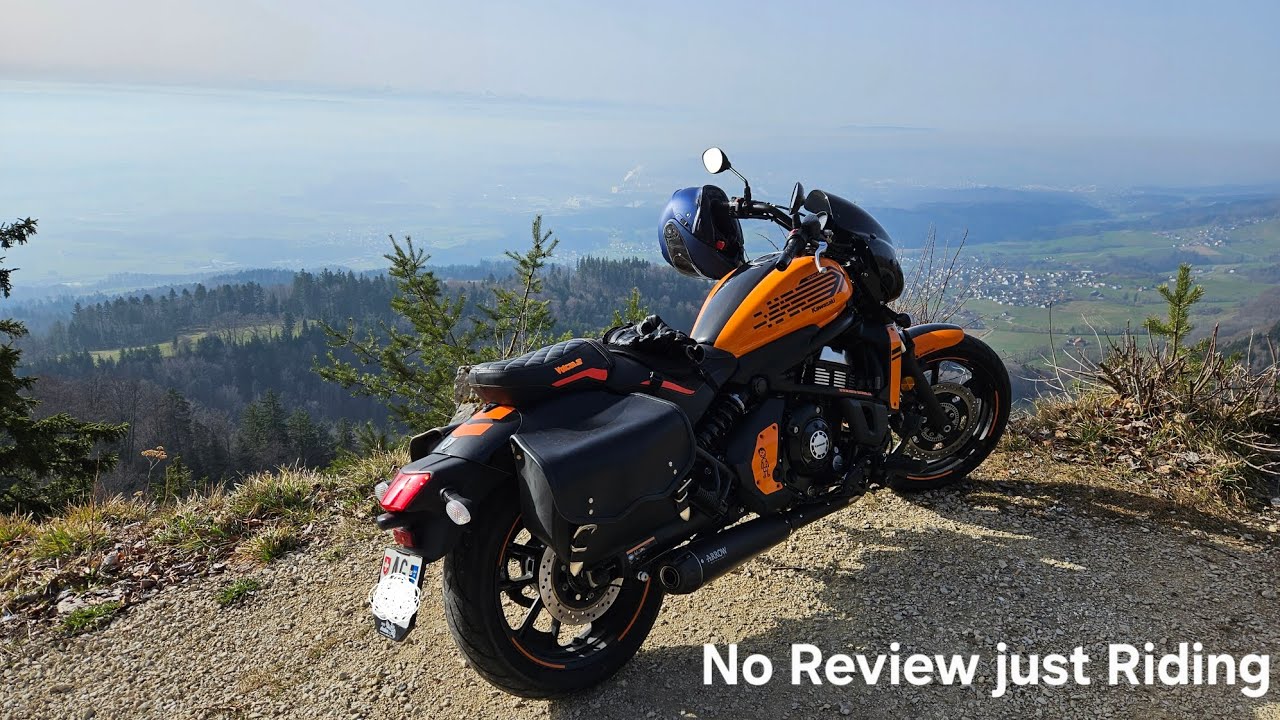 Kawasaki Vulcan 650 Riding to a beautiful POV | Jura südfuss | 