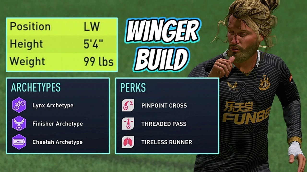EMBARRASS YOUR OPPONENTS with this WINGER BUILD for FIFA 22 PRO CLUBS! - Best LW/RW Player Build