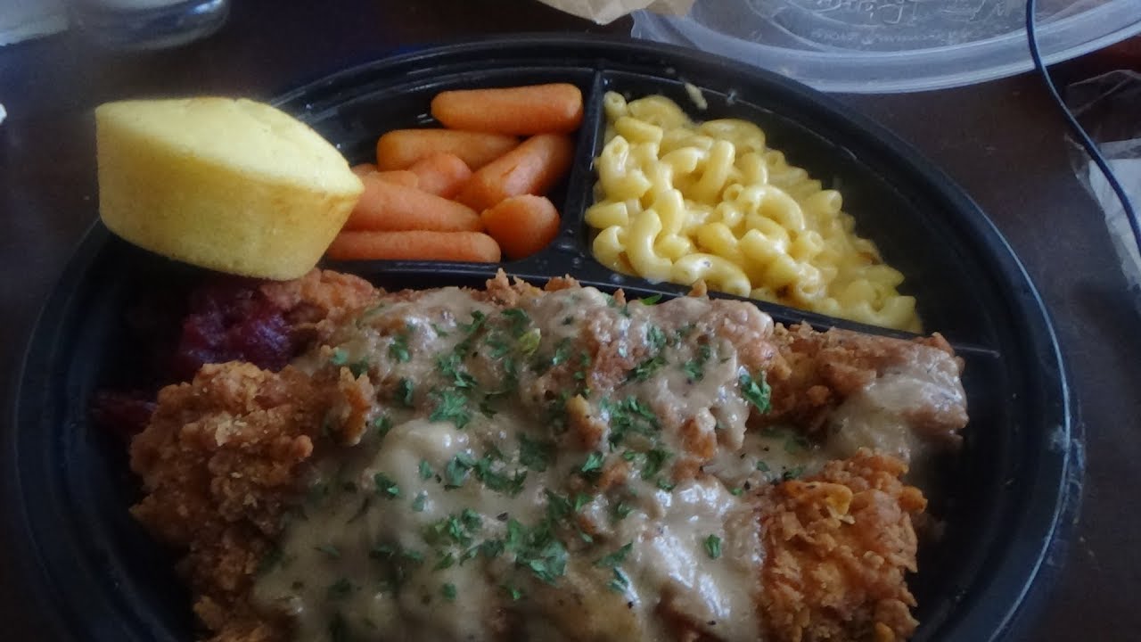ASMR Eating Cracker Barrel Country Fried Turkey