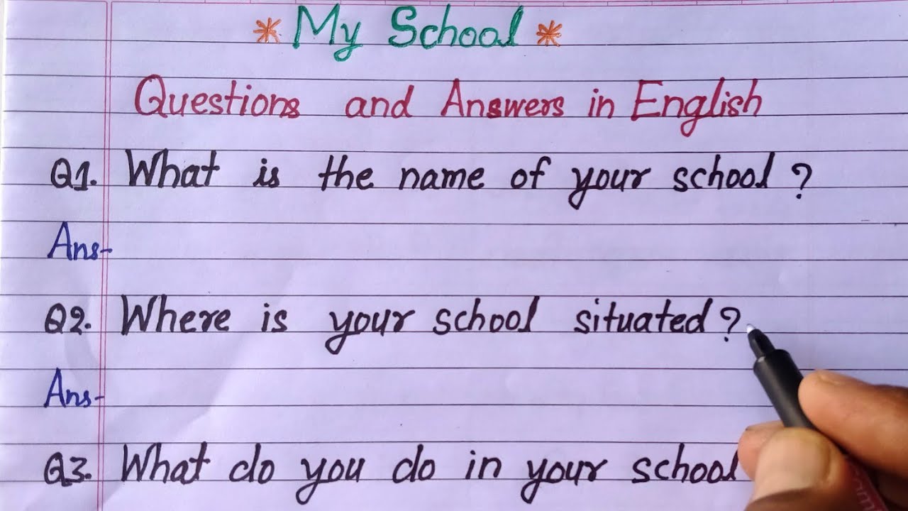 conversation on my school | my school question answer | conversation between teacher and student