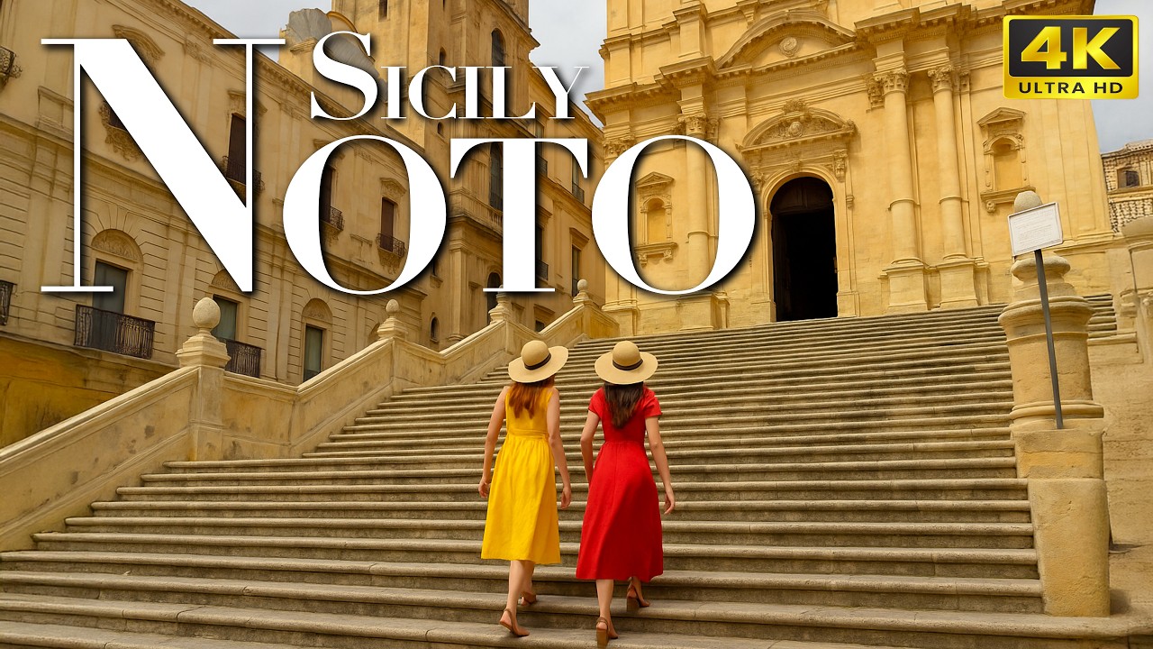 🇮🇹✨ Spacer Noto Corso Vittorio Emanuele Barokowe Serce Sycylii &ndash; 4K MAGIC 4K