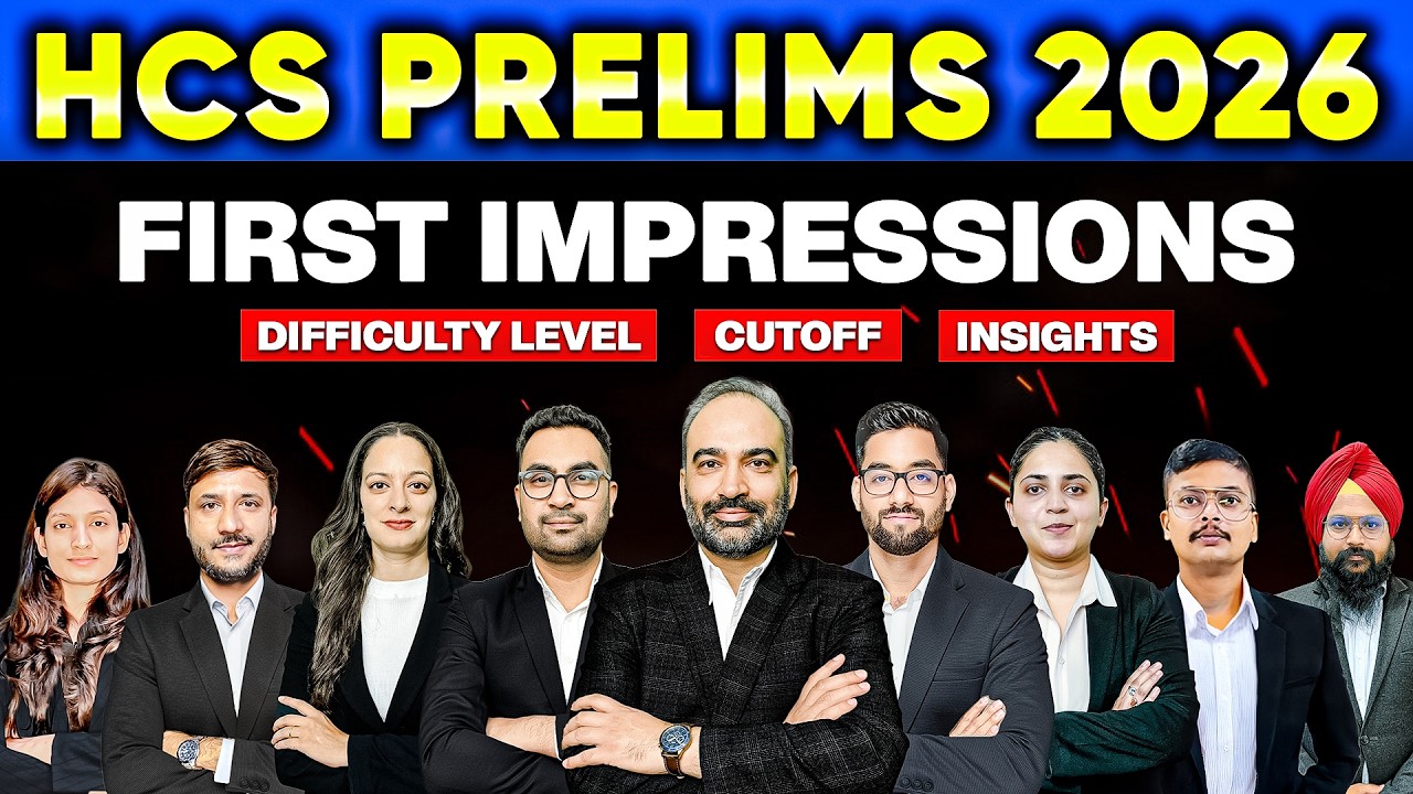 HCS Prelims 2026: First Impressions | Cutoff | Difficulty Level | Insights