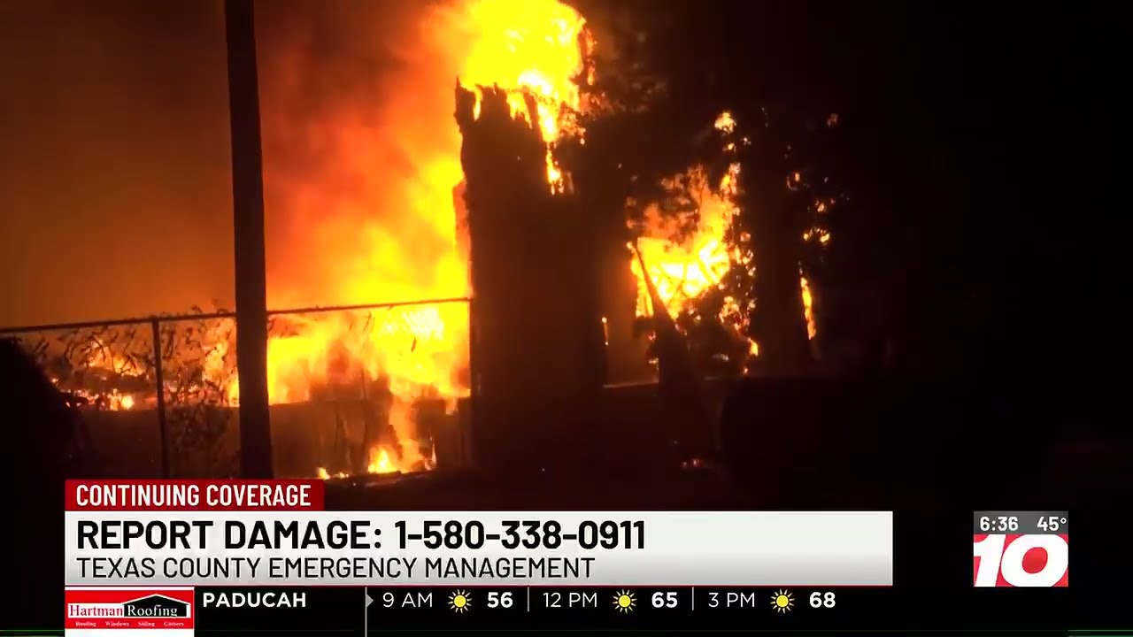 Fires continue across Texas Panhandle, Oklahoma Panhandle Thursday, Feb. 19, 2026