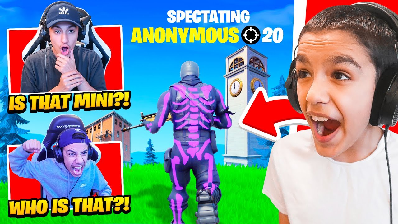 I Went UNDERCOVER In Both My Brothers Fortnite Tournament!