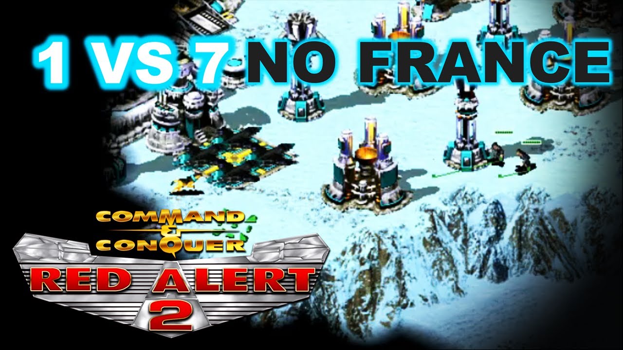Red Alert 2 | Lucky or Skill? | 1 vs 7 Brutal AI | Heck Freezes Over | No SW