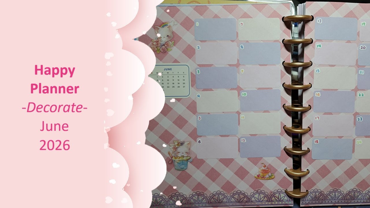Happy Planner - Decorate for June 2026