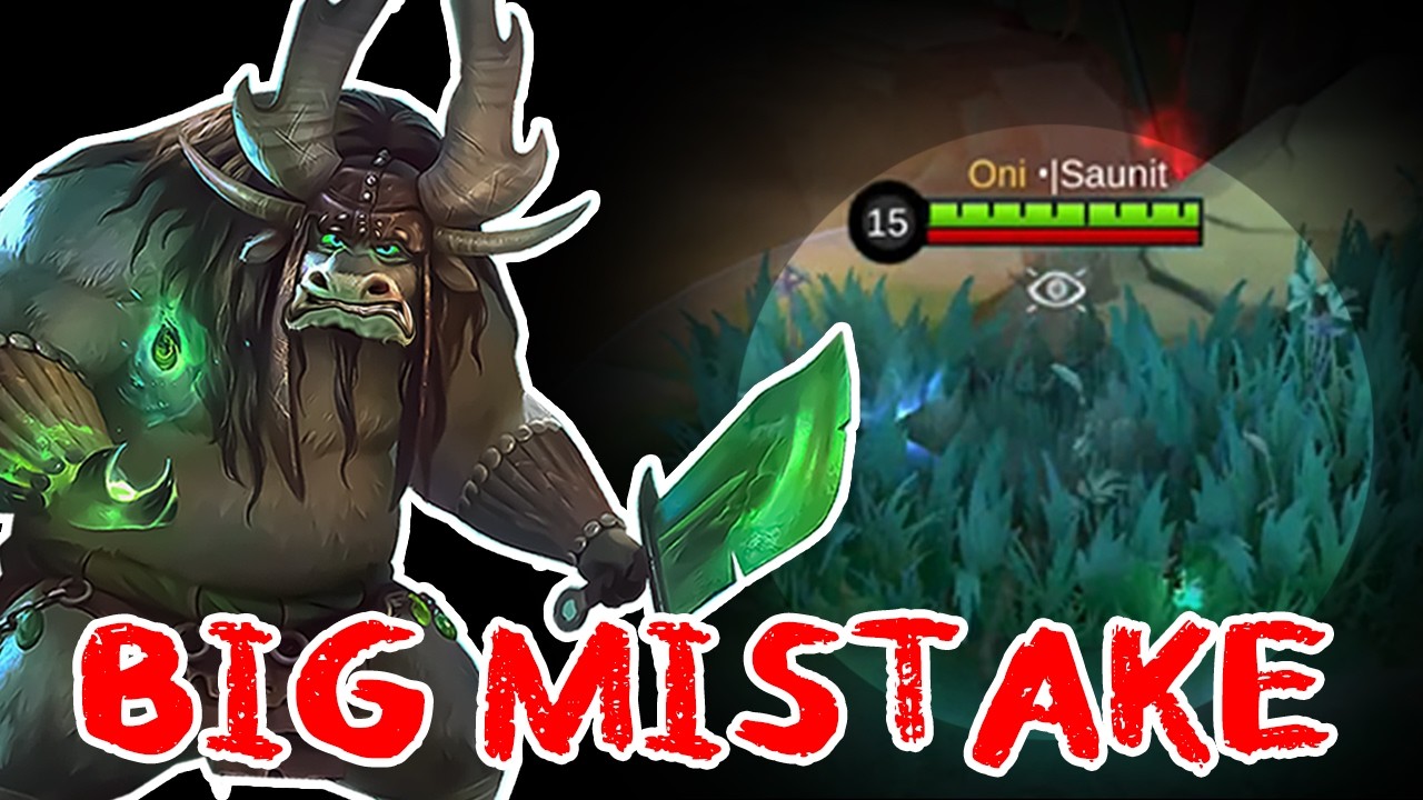 This one mistake made us lose the game.