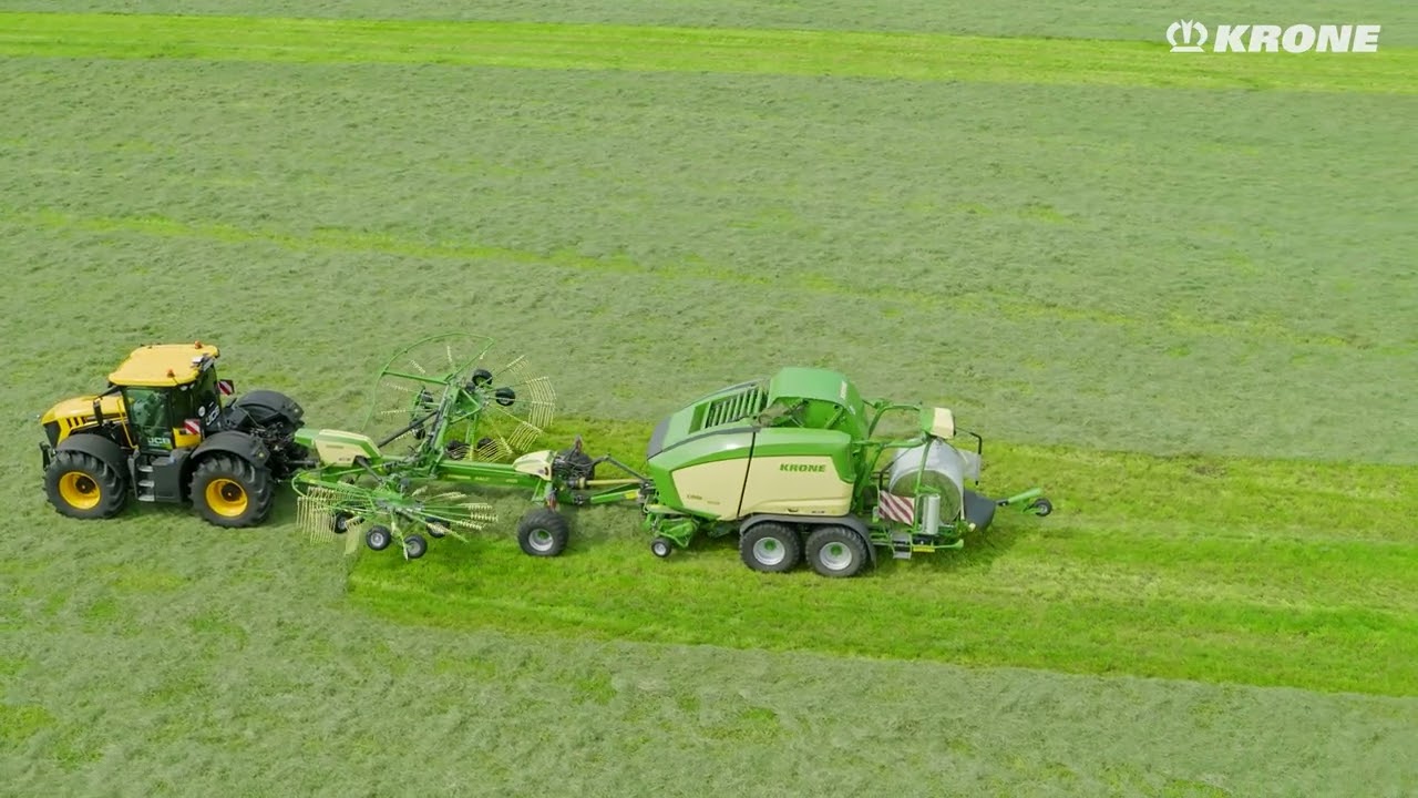 KRONE Swadro BaleTrain &ndash; Swathing and baling in one process