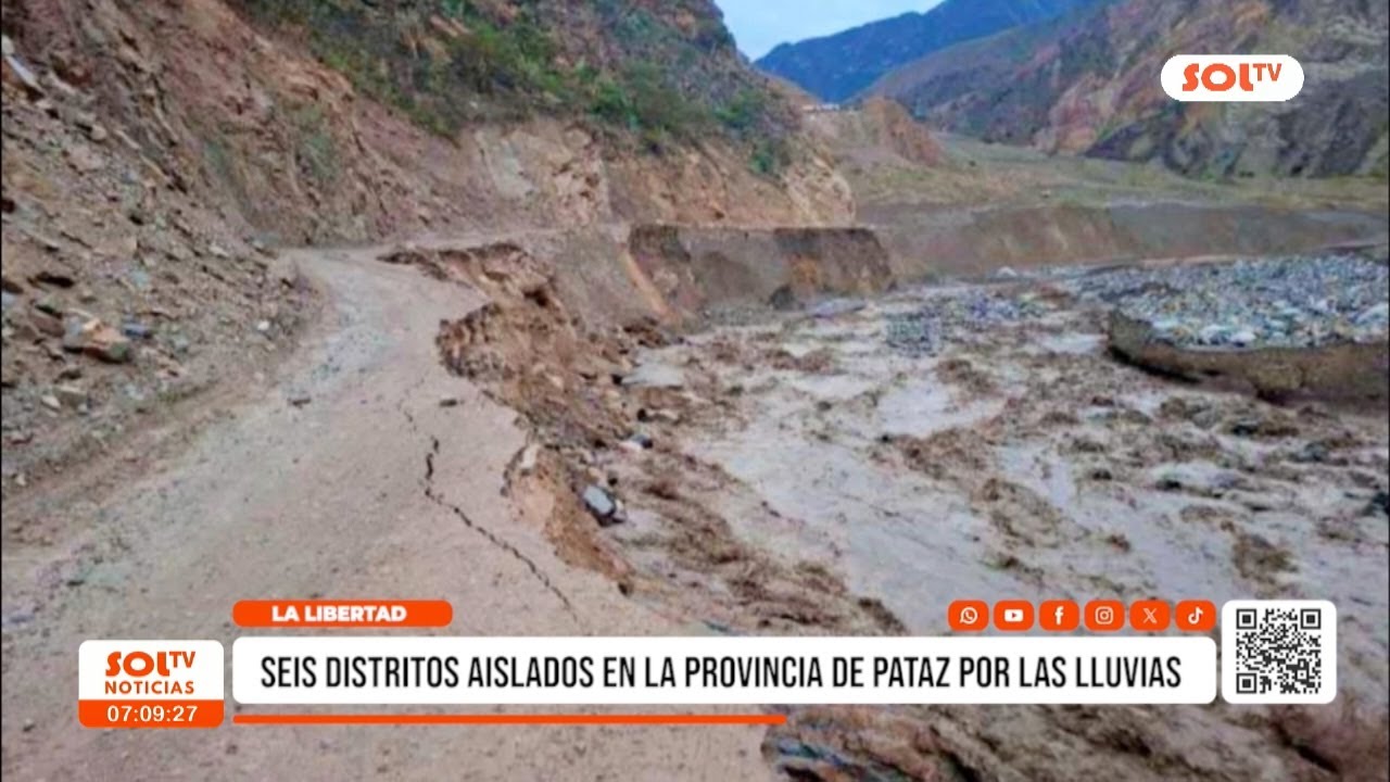 La Libertad: Pataz queda aislada tras colapso de carretera
