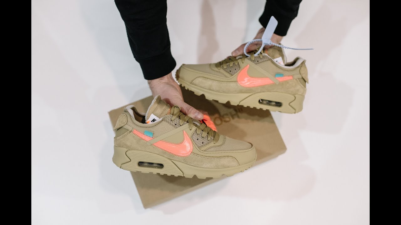 Tenisufki UNBOXING: OFF-WHITE x Nike Air Max 90 'Desert Ore'