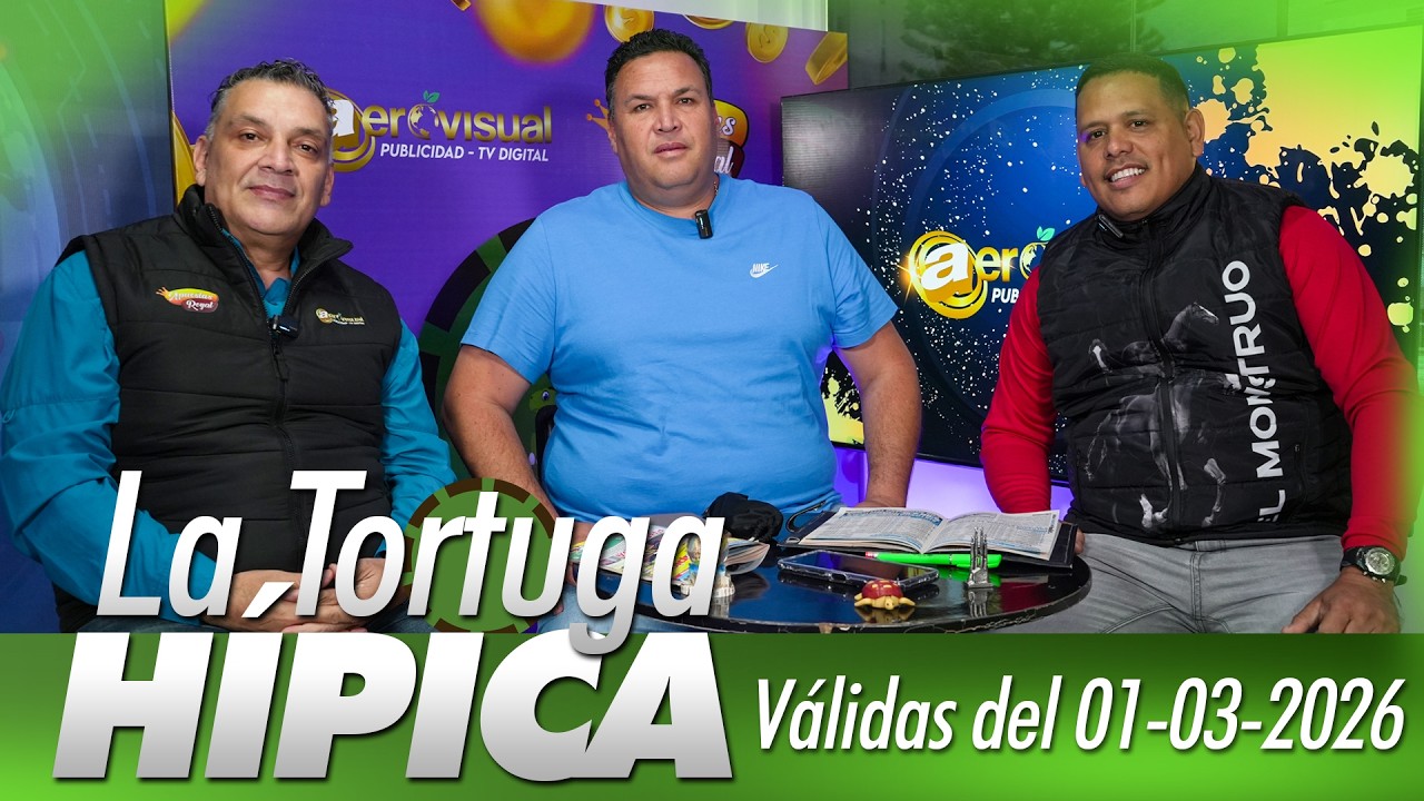 Gabriel Marquez y El Monstruo Hípico en La Tortuga Hípica. Válidas del 01-03-2026 - Aerovisual TV