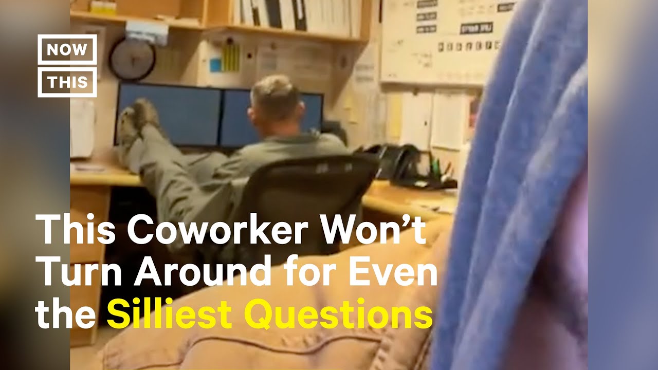 An Entire TikTok Is Dedicated to Getting This Man to Turn Around at His Desk
