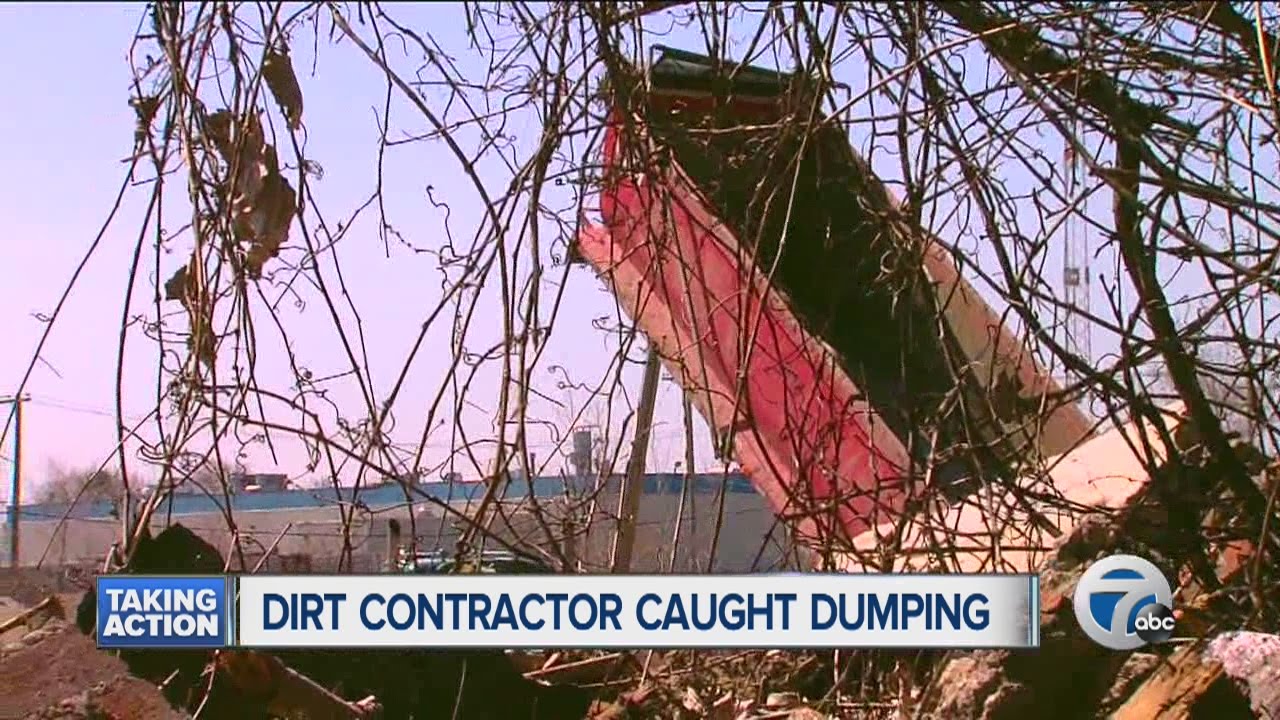 Dirt contractor finally caught in the act after illegally dumping for months