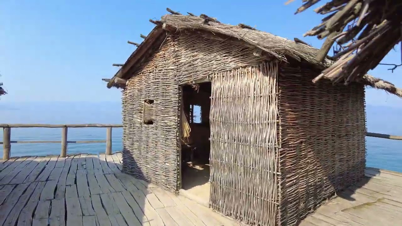 Bay of bones in Ohrid lake or Ploca Mikov Grad. Pile Dwellings. NEAT! - Ohrid, Macedonia - ECTV