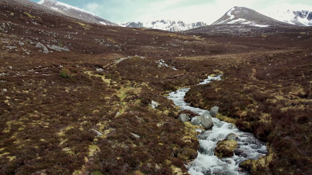 Flying over the Scottish Highlands - 4K