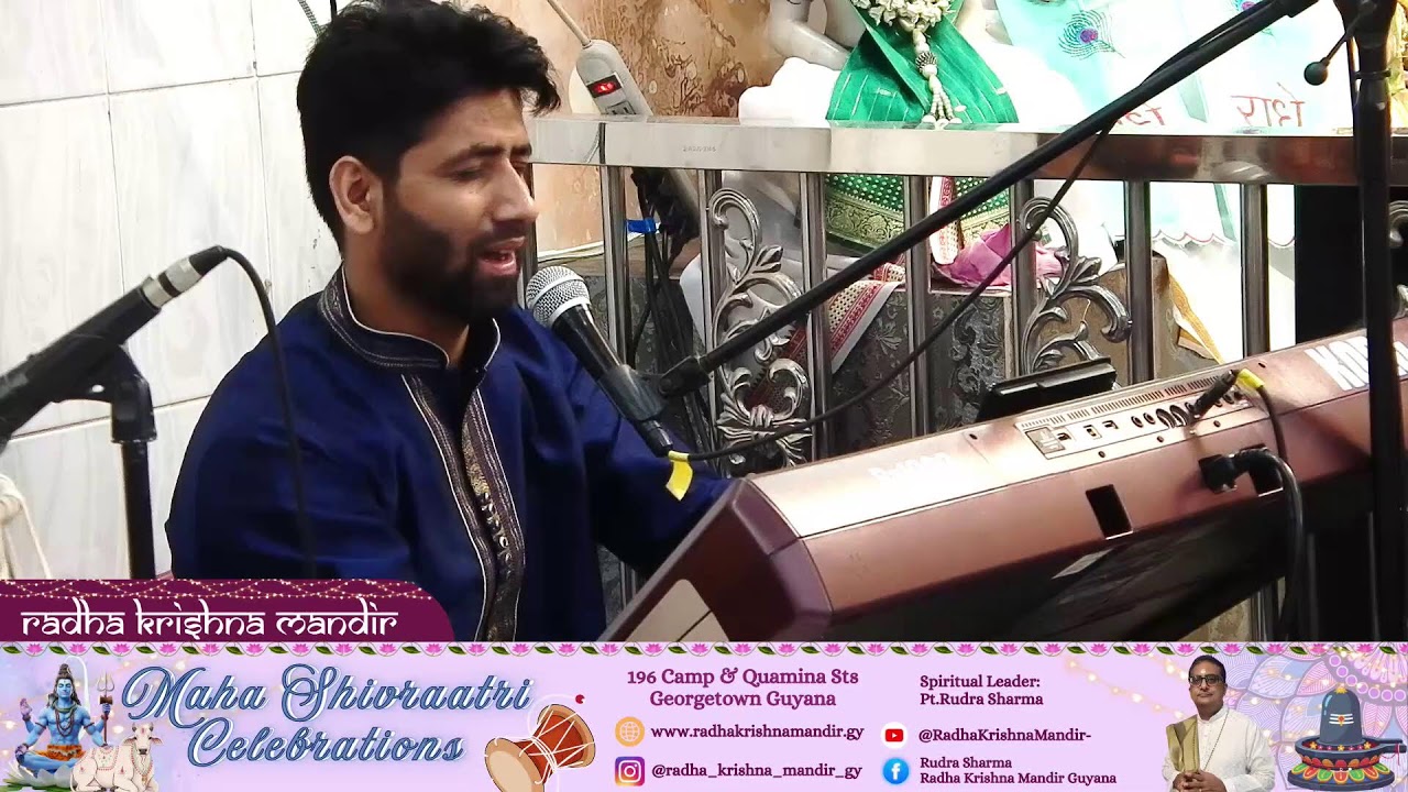 RADHA KRISHNA MANDIR GUYANA, Maha Shivraatri Celebrations, Bhajan and Kirtan Singing. .