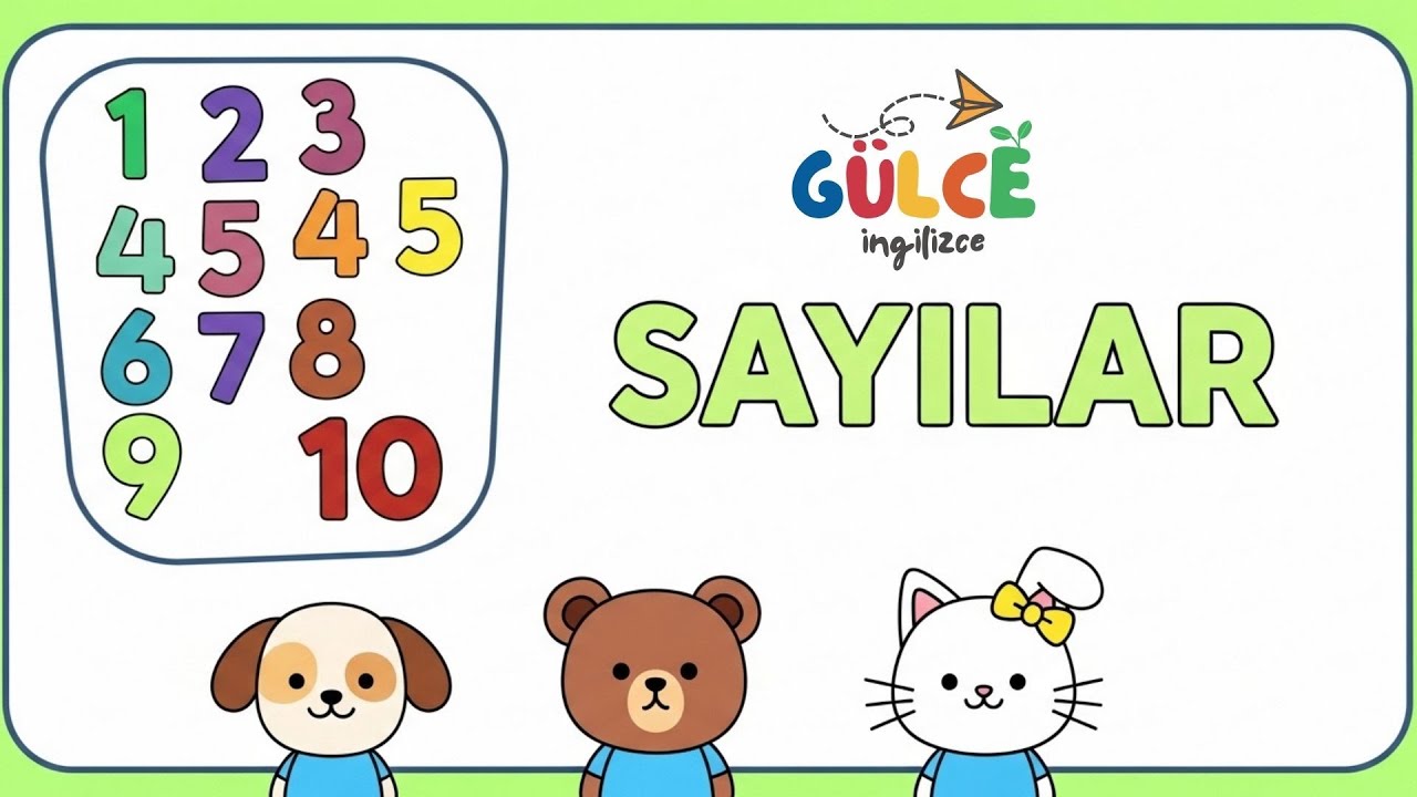 SAYILAR | 1'DEN 10'A SAYI SAYMA | 4. 5. 6. SINIF VE OKUL &Ouml;NCESİ | İNGİLİZCE &Ouml;ĞRENİYORUM