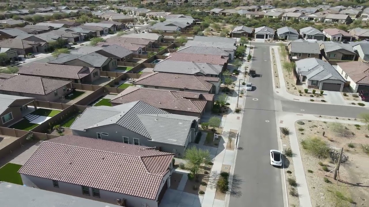 2053 W Lonesome Trail, Phoenix AZ 85085 Overhead Drone Front Helix CW
