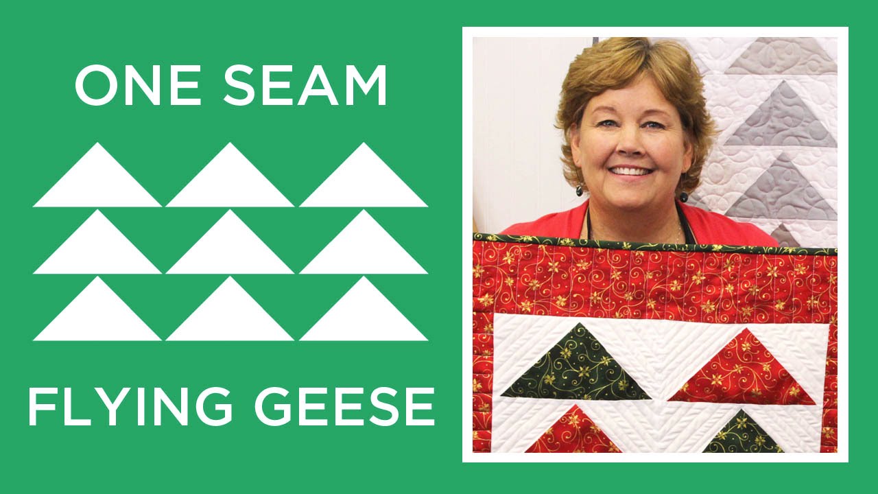 Make a One Seam Flying Geese quilt with Jenny Doan of Missouri Star! (Video Tutorial)