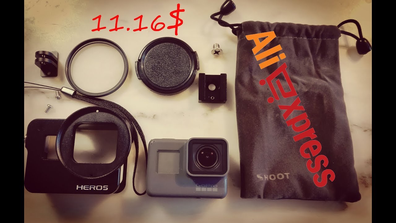 Алюминиевый бокс для  GoPro HERO5 AliExpress
