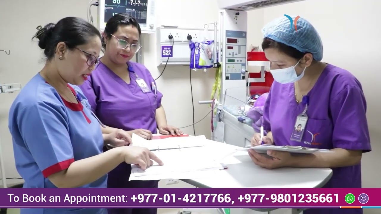 नेपाल मेडिसिटीको नवजात शिशु सघन उपचार कक्ष (NICU) मा उच्चस्तरीय उपचार सेवा उपलब्ध छ।