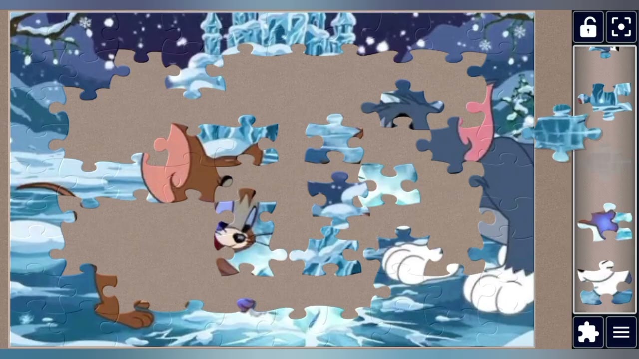 Tom & Jerry Winter Adventure Puzzle ❄️//@jigsawart4512