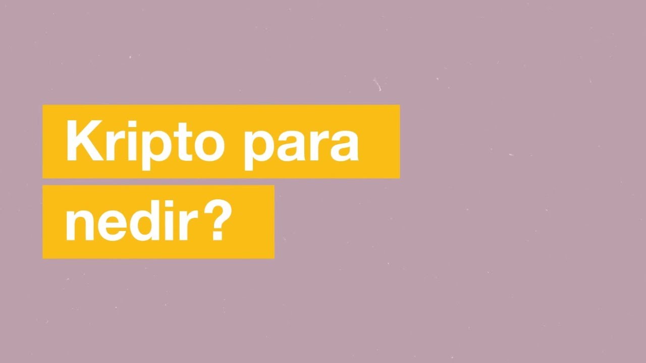 Kripto Para Nedir?