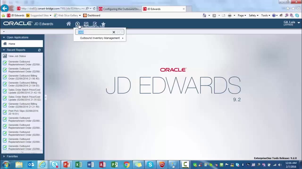 Outbound Inventory Management in JD Edwards EnterpriseOne 9.2