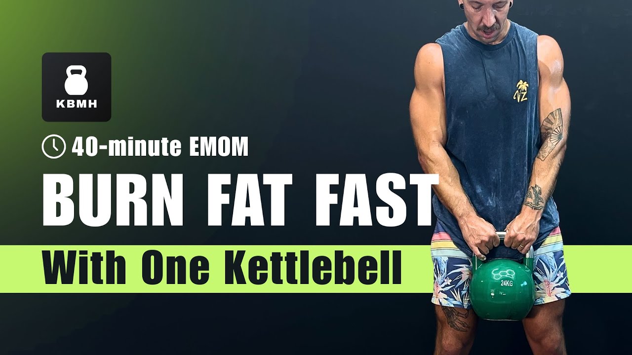 Burn Fat Fast With This 40-minute Kettlebell Workout! 🔥🥵