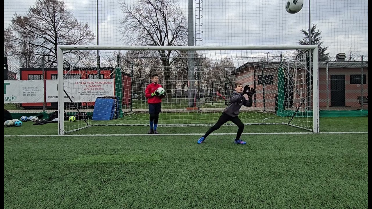 Allenamento giovani portieri, Pulcini 2015-2016, rete di rimbalzo, training for young goalkeepers!