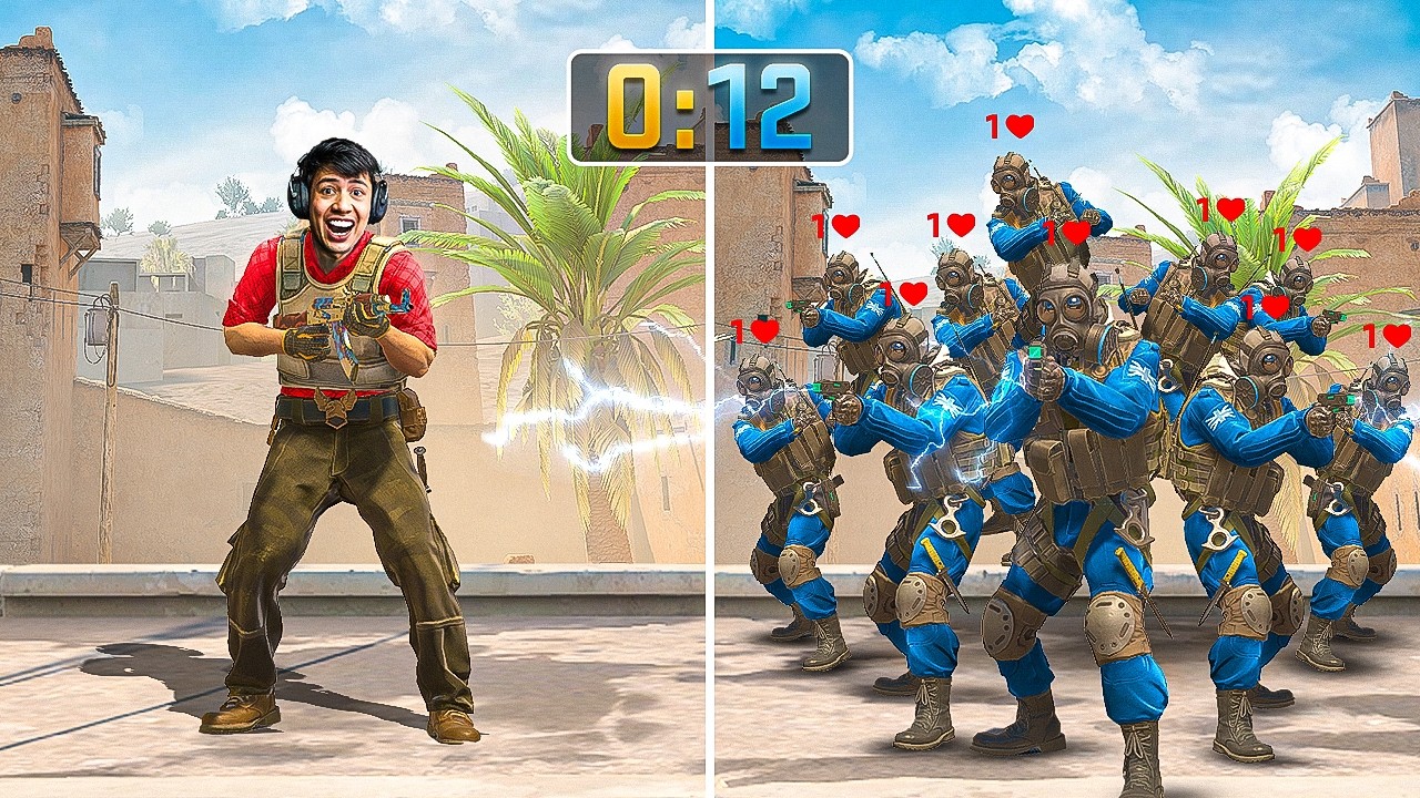 EU vs 30 JOGADORES com 1 DE VIDA e ELES SÓ PODEM USAR FACA E ZEUS!