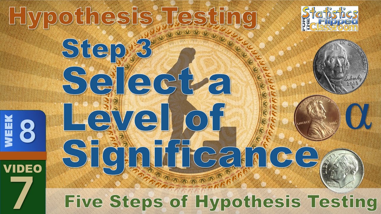 Step 3 – Select a Level of Significance (8-7)
