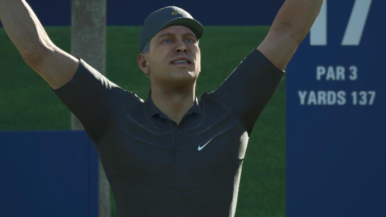PGA TOUR 2K25 ace on the iconic 17th at TPC Sawgrass