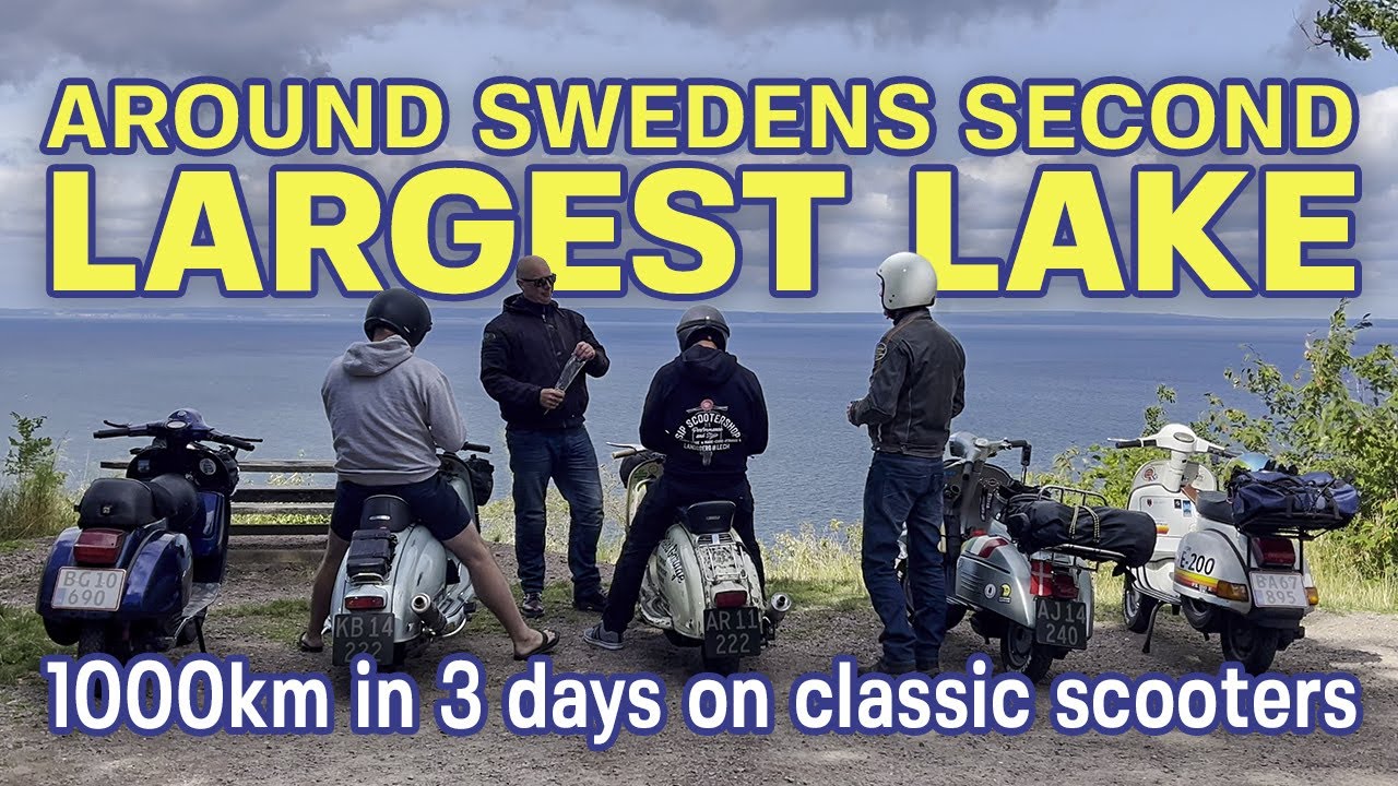 Scooter Ride Around Sweden's Second Largest Lake