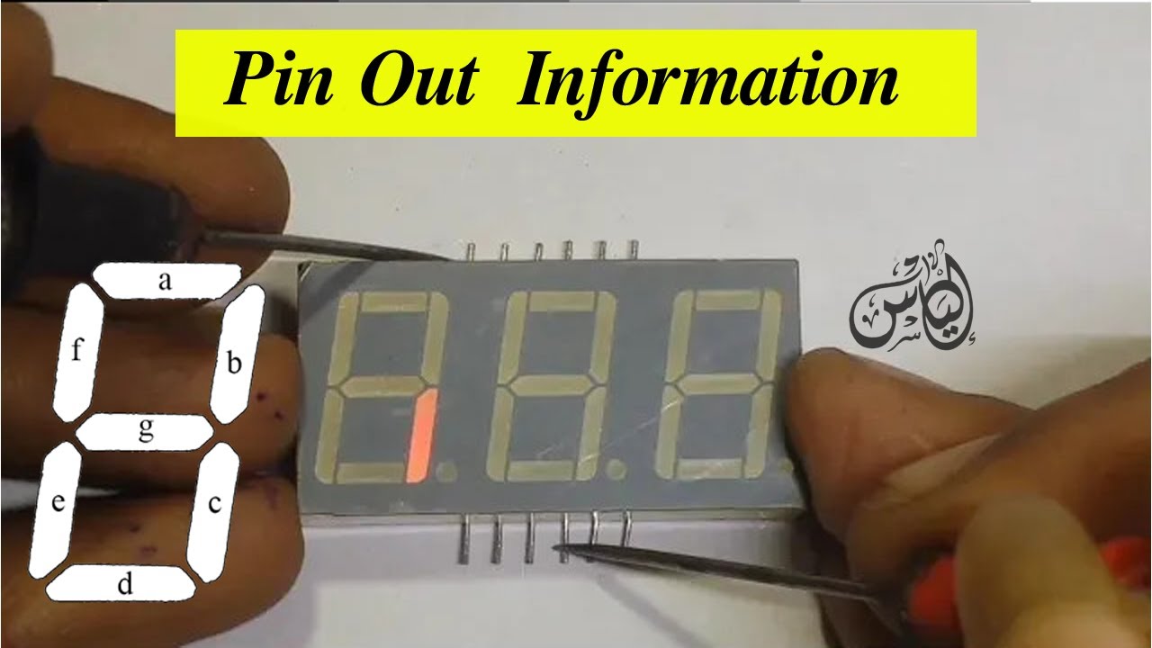 Find Pinout of 7 segment Display | segment digit pinout information for arduino